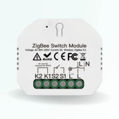 Module interrupteur connecté 5a - zigbee - sans neutre