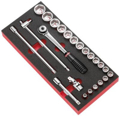Module mousse douilles 1/2'' 6 pans métriques S.161B - FACOM - MODM.S1APB