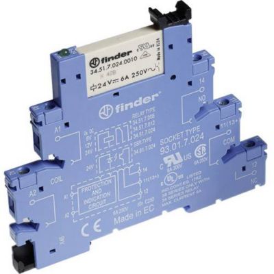 Module relais Finder 38.61.7.012.5050 - 12 V/DC, 6 A, 1 inverseur pour ...
