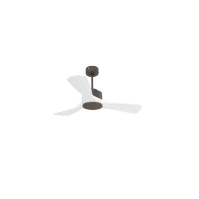 Modulo de KlassFan - Super destratificateur et ventilateur DC 106 cm Chocolat pales bois blanc sans Lumière  15 à 20 m²