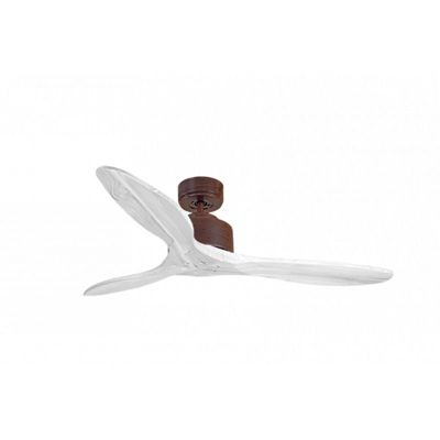 Modulo de KlassFan - Super destratificateur et ventilateur DC 132 cm Marron pales bois blanc sans Lumière  25 à 40 m²