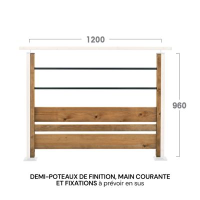 MOKA Traverses - Kit de remplissage pour garde-corps en bois