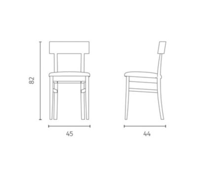 Monaco Chaise En Bois Laqué Et Simili Cuir Blanc 2 Pcs