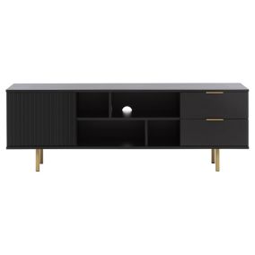 Monica - meuble TV - noir - 150 cm - Best Mobilier