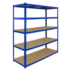 Monster Racking Rayonnage T-Rax en Acier Sans Boulons Bleu 160cm x 60cm x 180cm