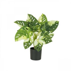 Monstera artificiel toucher naturel 50cm