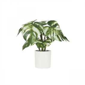 Monstera artificiel variegata toucher naturel 35cm