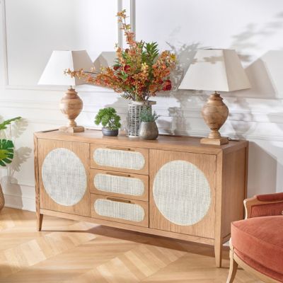 MONTANA  Grand buffet en chêne style contemporain, 2 portes, 3 tiroirs