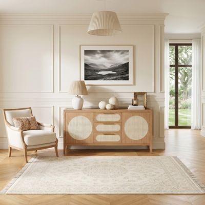 MONTANA  Grand buffet en chêne style contemporain, 2 portes, 3 tiroirs