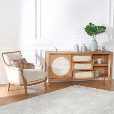 MONTANA  Grand buffet en chêne style contemporain, 2 portes, 3 tiroirs