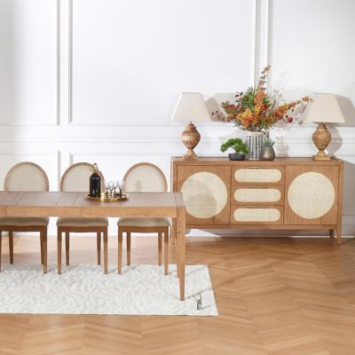 MONTANA  Grand buffet en chêne style contemporain, 2 portes, 3 tiroirs