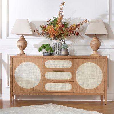 MONTANA  Grand buffet en chêne style contemporain, 2 portes, 3 tiroirs