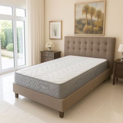 Moon Matelas 80x200 Densité 35 Kg/m3 - Hauteur 24 CM - Soutien Très Ferme -  (80x200)