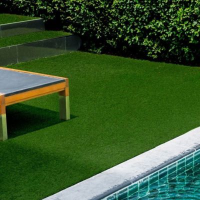 Moquette 100 % synthétique gazon vert pour terrasse, balcon, jardin - Longueur 300 x largeur 100 cm