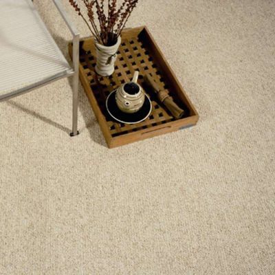 Moquette bouclée beige Berber Agadir 4 m (vendue à la coupe)