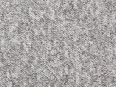 Moquette bouclée gris Berber Agadir 4 m (vendue à la coupe)