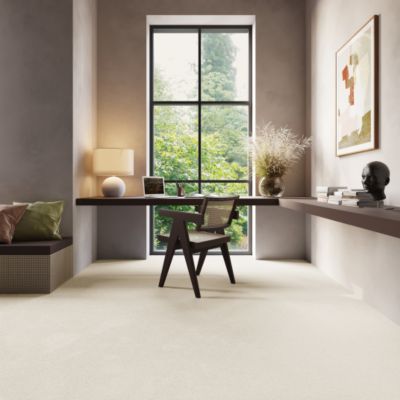 Moquette Chromaluxe - Blanc crème - 4m x 12m