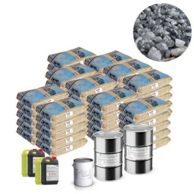 Moquette de pierre - Kit complet 80m² - Teinte : Bleu Turquin