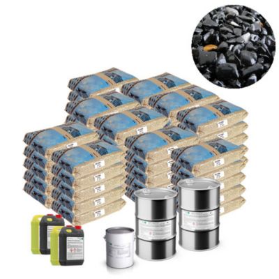 Moquette de pierre - Kit complet 80m² - Teinte : Noir