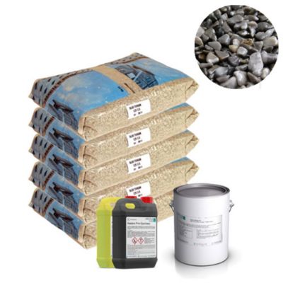 Moquette de pierre - Kit complet 8m² - Teinte : Gris Flanelle - CREATION SUD