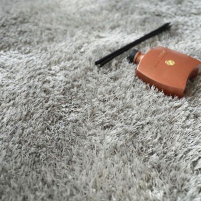 Moquette Eclat Shaggy gris clair - Echantillon 15 x 20 cm