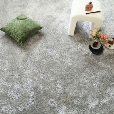 Moquette Eclat Shaggy gris clair - Echantillon 15 x 20 cm