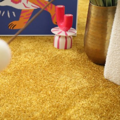 Moquette Feelings - Jaune Carat - Echantillon 15 x 20 cm