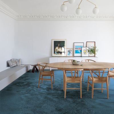 Moquette Lumicolor Bleu lagon - 4m x 26m