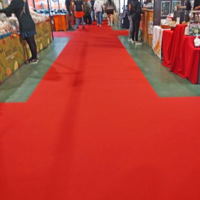 Moquette Stand Expo - Rouge vif - 2m x 26m