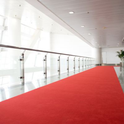 Moquette Stand Expo - Rouge vif - 2m x 26m