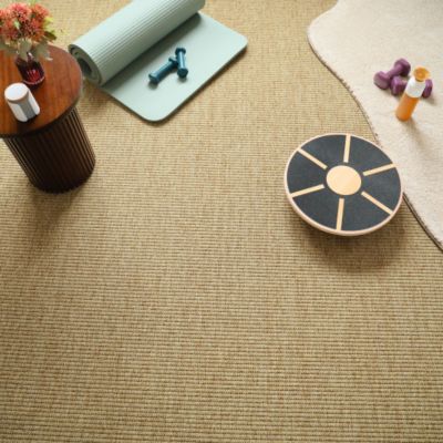 Moquette Tissé plat Pilates Beige - 4m x 15m