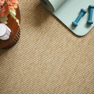 Moquette Tissé plat Pilates Beige - 4m x 15m