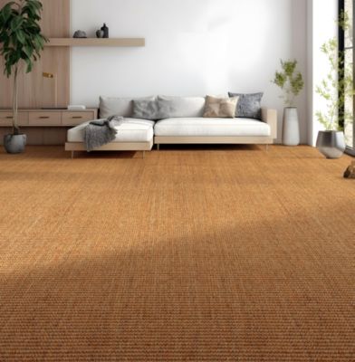 Moquette tissée à plat Sisal Abaca chaume 4m (vendue à la coupe)