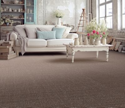 Moquette tissée à plat Sisal Abaca gris 4m (vendue à la coupe)