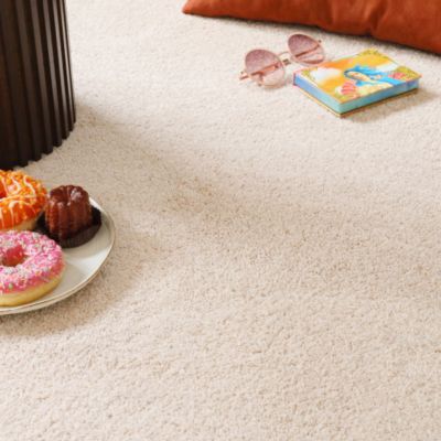 Moquette velours Re-life - Beige nude - 4m x 14m