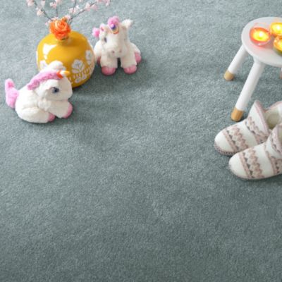 Moquette velours Select - Bleu gris - Echantillon 15 x 20 cm