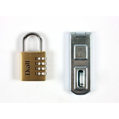 Moraillon acier + Cadenas 40 mm