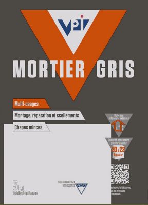 Mortier à maçonner VPI gris 5kg multi-usages