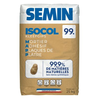 Mortier adhésif ISOCOL sac de 25kg SEMIN