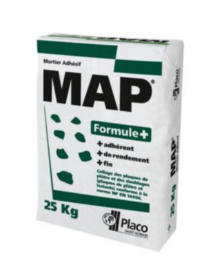 Mortier adhésif MAP® Placo Formule+ 25kg