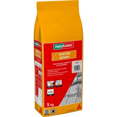 Mortier bâtard beige 5 kg Parexlanko