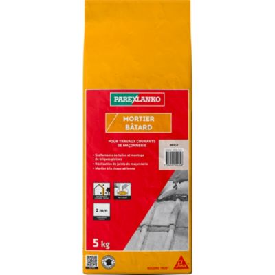 Mortier bâtard beige 5 kg Parexlanko