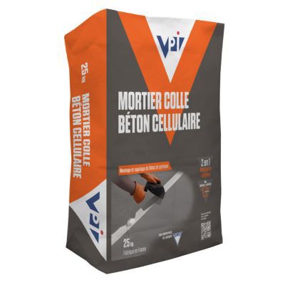 Mortier colle béton cellulaire 25 kg