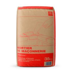 Mortier de maçonnerie sac de 35kg pour murs et sols