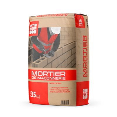Mortier de maçonnerie sac de 35kg pour murs et sols