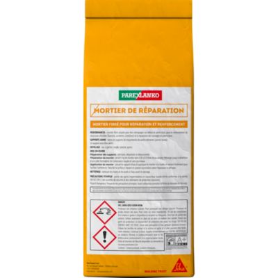 Mortier de réparation blanc 5 kg Parexlanko
