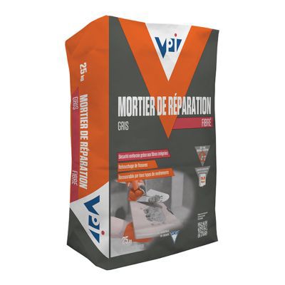 Mortier de reparation fibre VPI gris 25kg