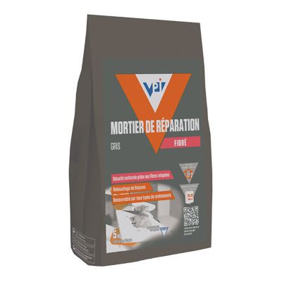 Mortier de réparation fibré VPI gris 5kg