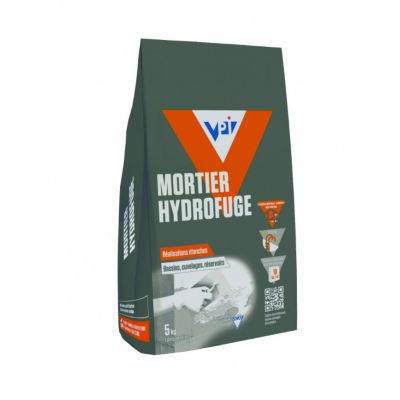 Mortier hydrofuge VPI 5kg pour bassins, cuvelages, réservoirs
