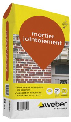 Mortier jointoiement pierre Weber 25kg